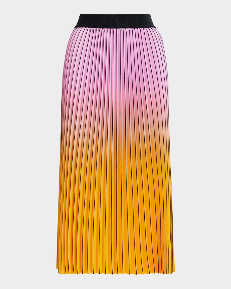 Haries Pleated Midi Skirt